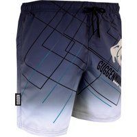 Herren Badehose mit Aufdruck und Kordelzug