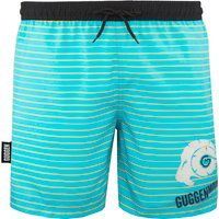 Gestreifte Herren Badehose mit Kordelzug