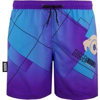 Badeshorts mit geometrischem Druck