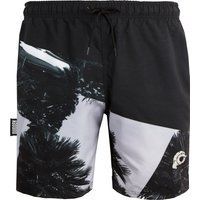 Herren Badeshorts mit Palmenmuster
