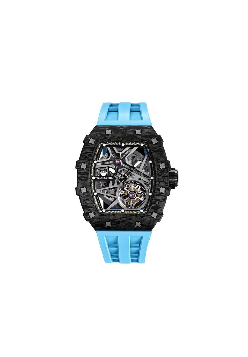 Herren Automatikuhr mit offenem Uhrwerk