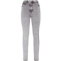 Jeggings mit Tie-Dye-Effekt und hoher Taille