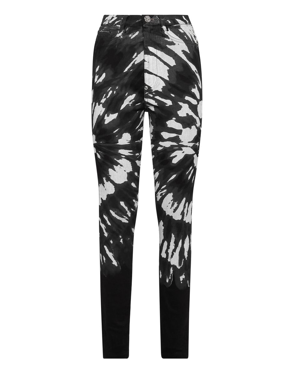 Hoch taillierte Batik-Print Jeggings