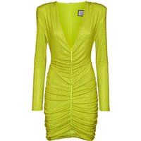 Verziertes, gerafftes Mini-Partykleid