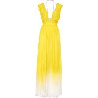 Elegantes gelbes Ombré-Maxikleid