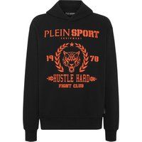 Fleece-Hoodie-Sweatshirt mit Grafikprint