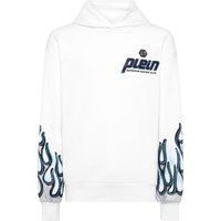 Hoodie aus Baumwollfleece mit Grafikprint