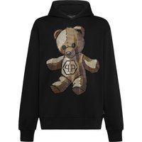 Teddybär Strass Baumwoll-Hoodie
