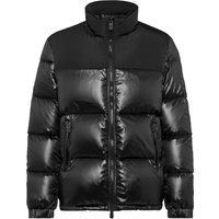 Glänzende Daunen Bomber Jacke
