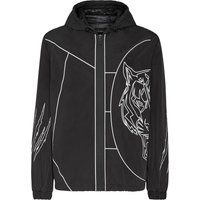 Sportliche Windjacke mit Tigerprint