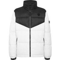 Farbblock Steppdaunenjacke