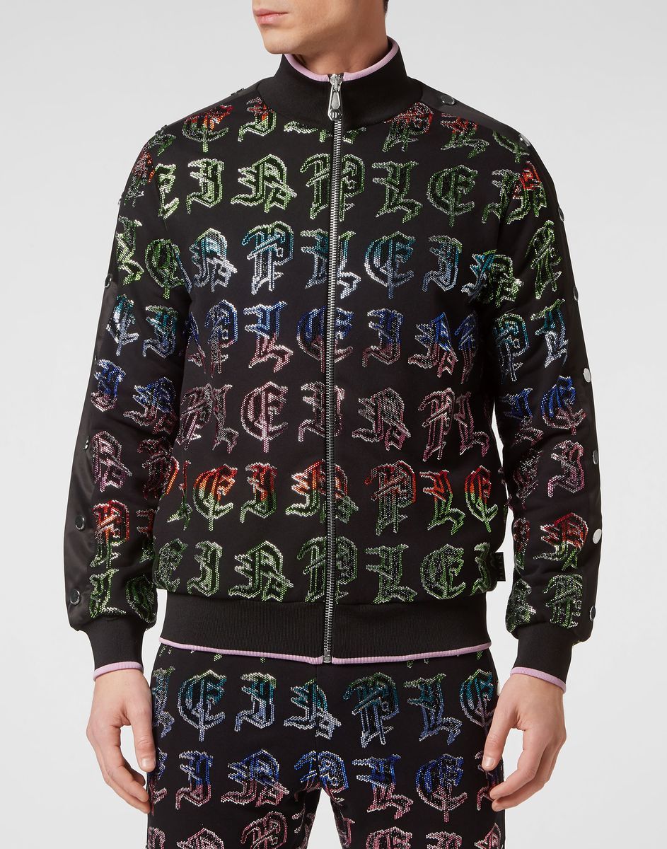 Gothic Lettering Reißverschluss Trainingsjacke