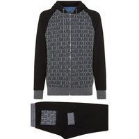 Trainingsanzug aus Baumwollfleece mit Logoprint