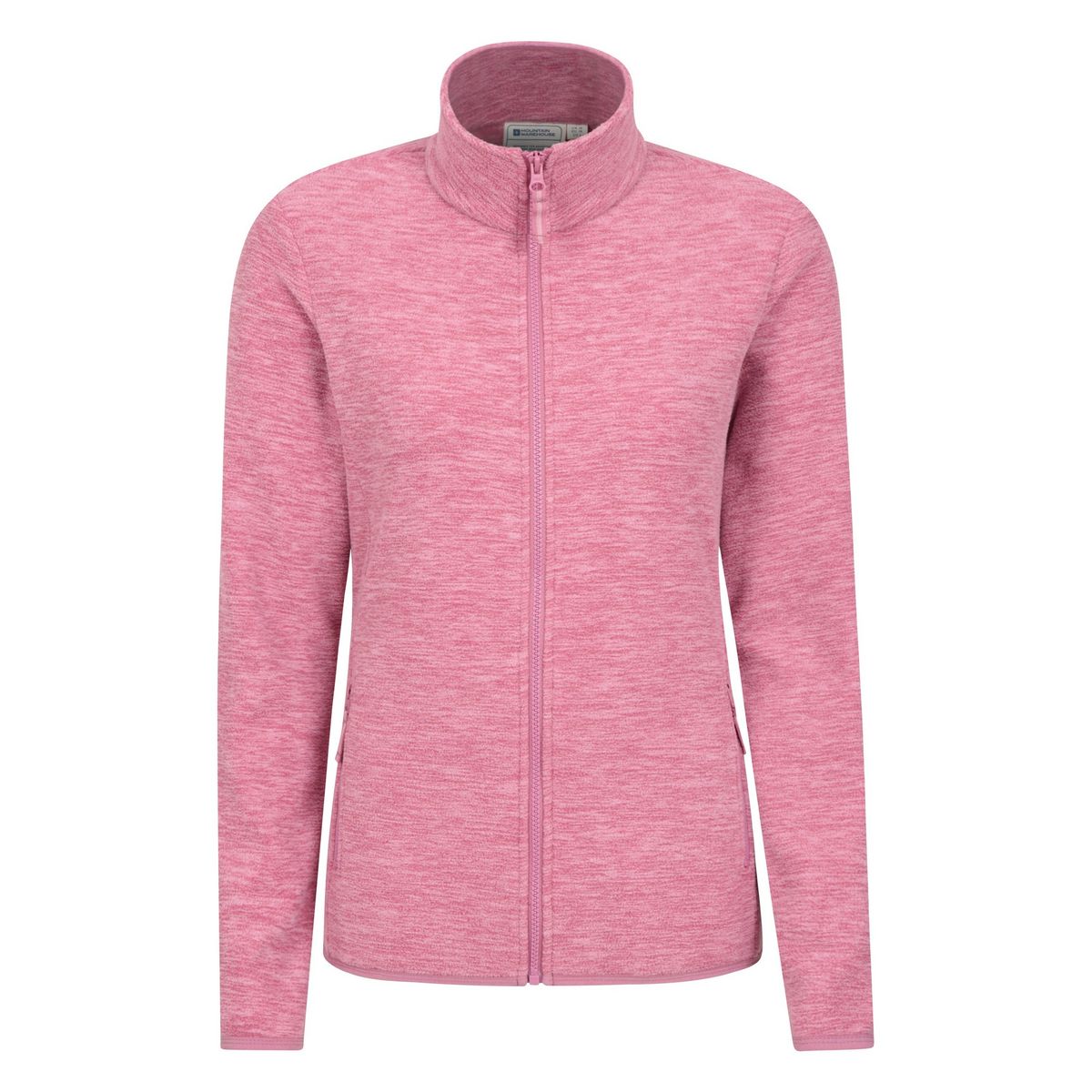 Mountain Warehouse Damen/Damen Snowdon II Melange Full Zip Fleece Jacke (Rosa)