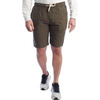Herren Leinen Bermuda Shorts mit Kordelzug