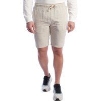 Herren Leinen-Bermudashorts mit Kordelzug