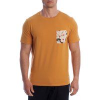 Herren Basic T-Shirt mit Blumendrucktasche