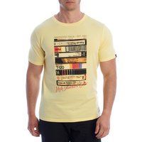 Retro Grafikdruck Baumwoll T-Shirt
