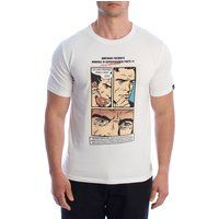 Herren Kurzarm Comic-Print T-Shirt