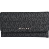 Elegantes Portemonnaie mit Monogramm-Lederklappe