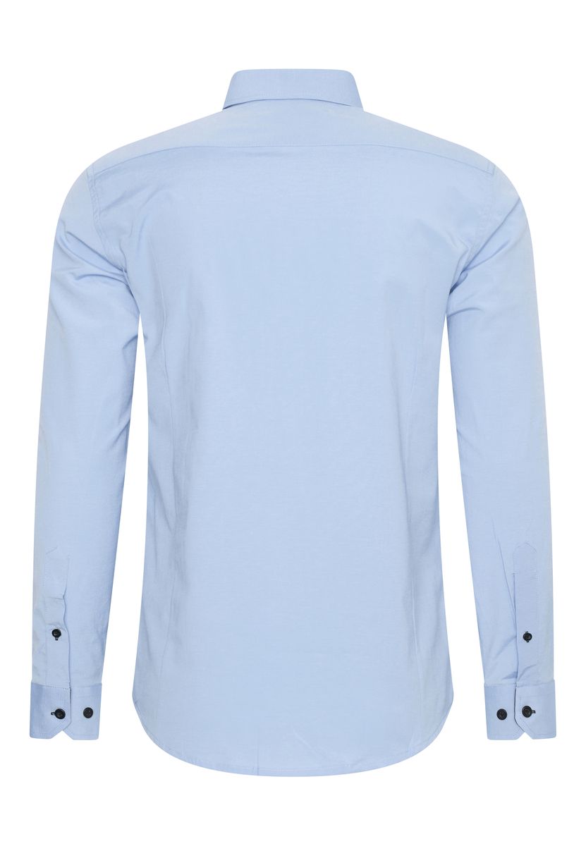 Slim Fit Hemd mit Kontrastdetails