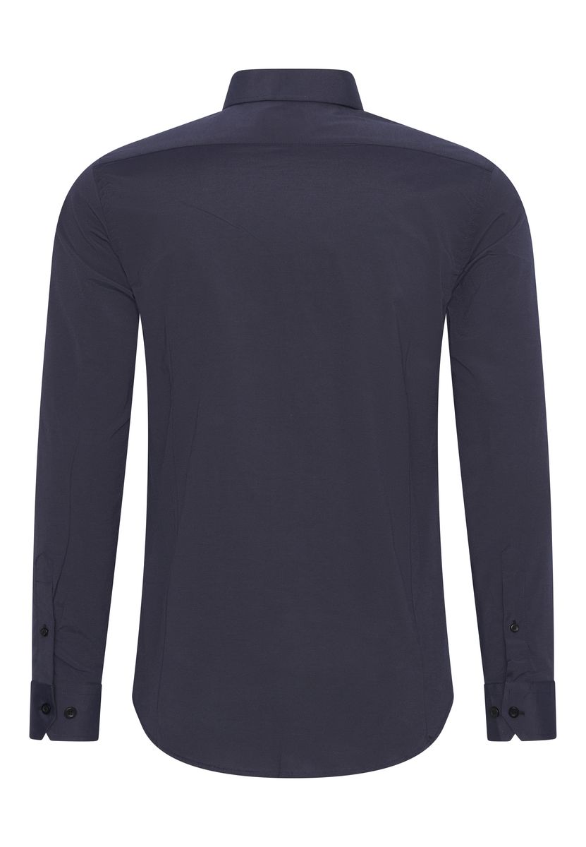 Slim Fit Hemd mit Kontrastdetails