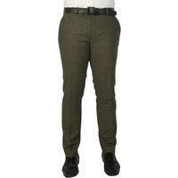 Olivgrüne Tweedhose aus Wollmischung