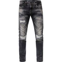 Slim Fit Jeans mit Used-Waschung