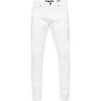 Weiße Slim Fit Denim Jeans