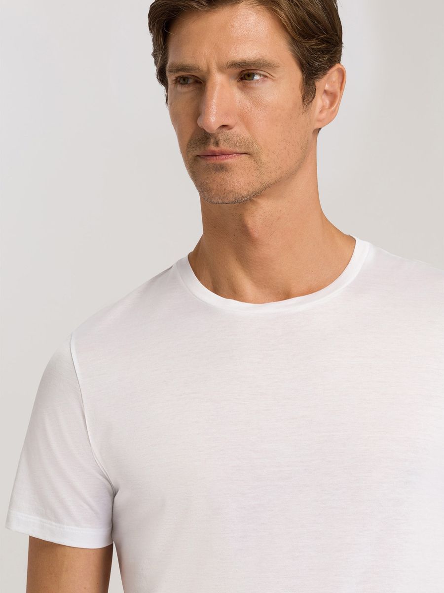 Klassisches Baumwoll T-Shirt mit Rundhalsausschnitt