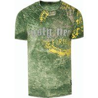 Herren T-Shirt mit Distressed Adlerprint