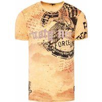 Herren T-Shirt mit Distressed Adlerprint