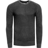 Herren Strickpullover mit Rundhalsausschnitt und Casual Fit