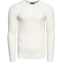 Herren Strickpullover mit Rundhalsausschnitt und Casual Fit