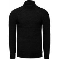 Herren Strickpullover mit Stehkragen