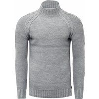 Herren Strickpullover mit Stehkragen