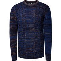 Strukturierter Strickpullover mit Rundhalsausschnitt