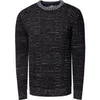 Strukturierter Strickpullover mit Rundhalsausschnitt
