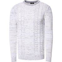 Strukturierter Strickpullover mit Rundhalsausschnitt