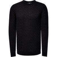 Strukturierter Strickpullover mit Rundhalsausschnitt