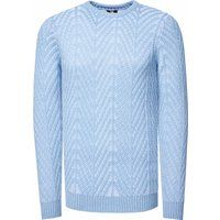 Strukturierter Strickpullover mit Rundhalsausschnitt