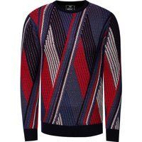 Herren Strickpullover mit geometrischem Muster