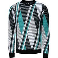 Herren Strickpullover mit geometrischem Muster