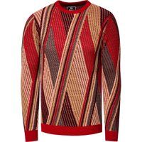 Herren Strickpullover mit geometrischem Muster