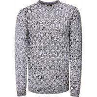 Herren Strickpullover Schwarz und Weiß