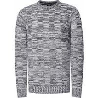 Abstrakter Strickpullover mit Rundhalsausschnitt