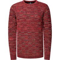 Abstrakter Strickpullover mit Rundhalsausschnitt