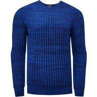 Herren Grobstrick Rundhals Pullover