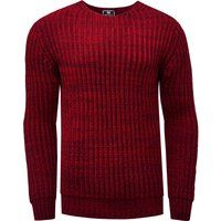 Herren Grobstrick Rundhals Pullover