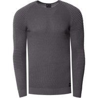 Schmal geschnittener Rippstrick-Pullover